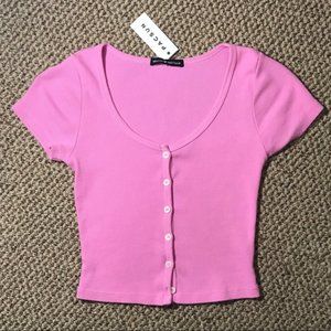 iso brandy melville bubblegum zelly top!!